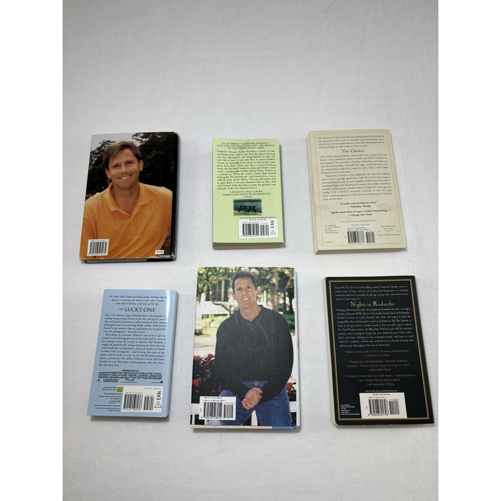 Nicholas Sparks Book Lot Of 6 Gently Used Books - Picture 2 of 16